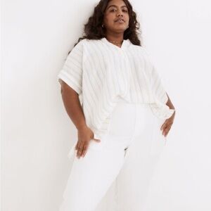 Madewell Lakeline Popover shirt in Schulner stripe